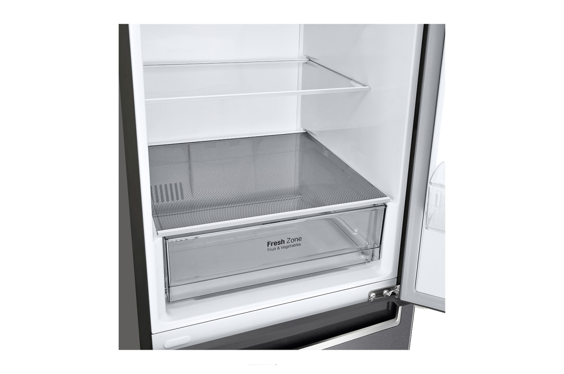 LG 384 л, Холодильник LG DoorCooling⁺ с нижней морозильной камерой, Умный инверторный компрессор, Drawer, GC-B509SLCL, thumbnail 6