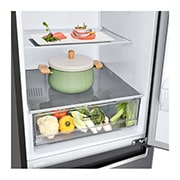 LG 384 л, Холодильник LG DoorCooling⁺ с нижней морозильной камерой, Умный инверторный компрессор, Drawer_Food, GC-B509SLCL, thumbnail 3