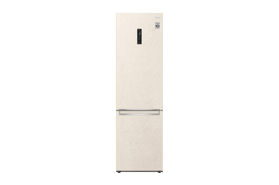 LG 384 л, Холодильник LG DoorCooling<sup>+</sup> с нижней морозильной камерой, Fresh Balancer, Fresh Converter, Front view, GC-B509SEUM