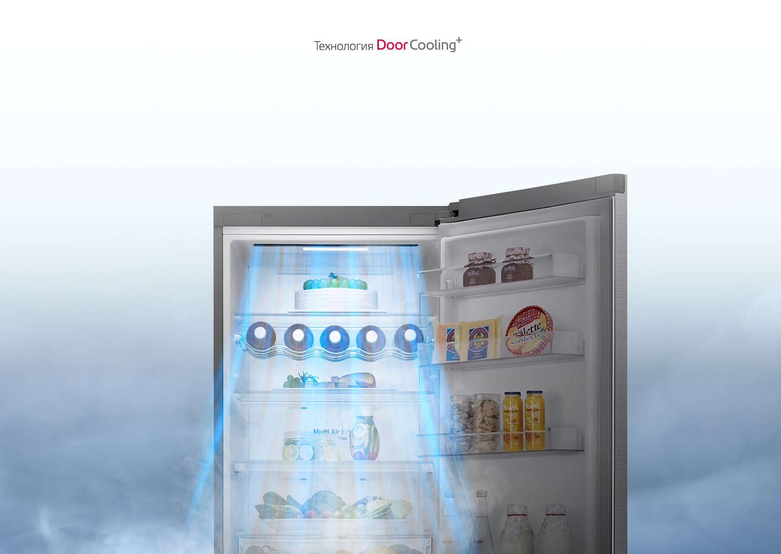 Изображение холодильника GC-B509SBUM с технологией DoorCooling+™