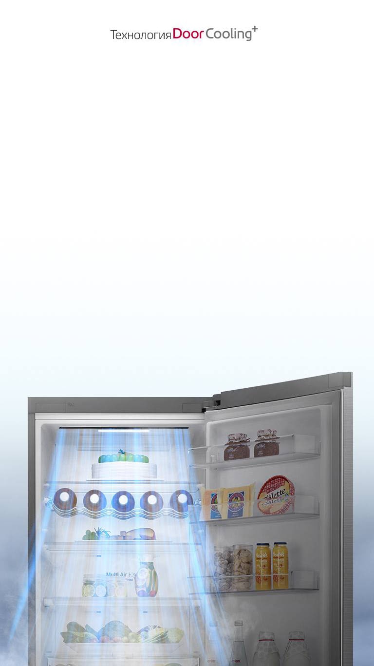 Изображение холодильника GC-B509SBUM с технологией DoorCooling+™