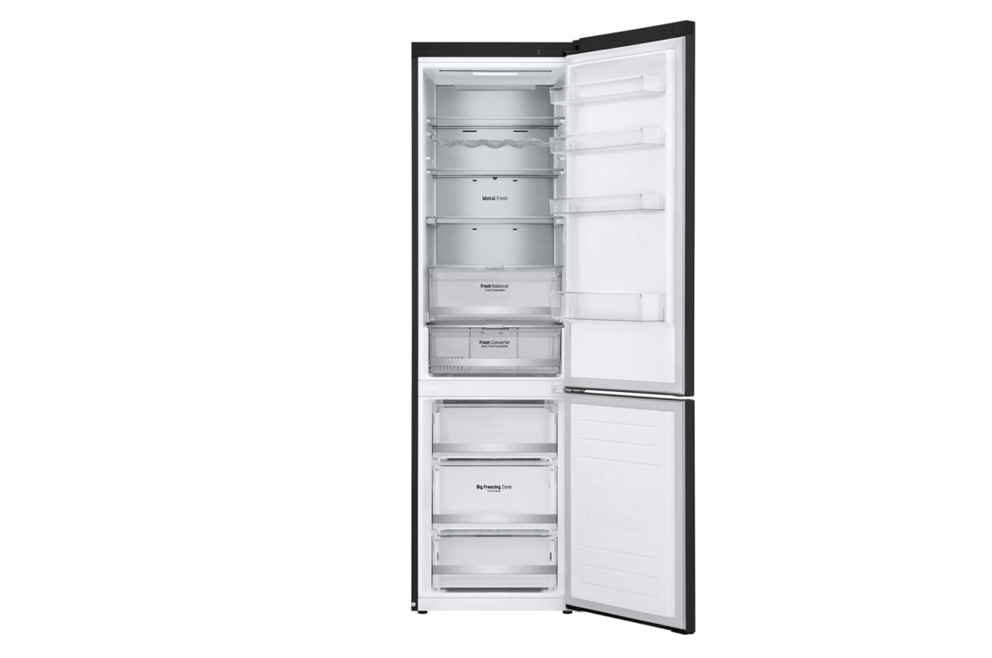 LG Холодильник LG GC-B509SBUM | 384л | DoorCooling⁺ | Чёрный, Front open , GC-B509SBUM, thumbnail 3