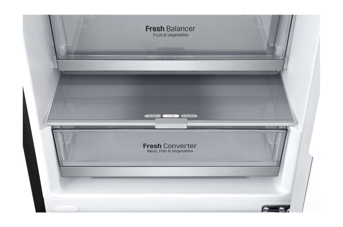 LG Холодильник LG GC-B509SBUM | 384л | DoorCooling⁺ | Чёрный, bottom Detail view, GC-B509SBUM, thumbnail 6