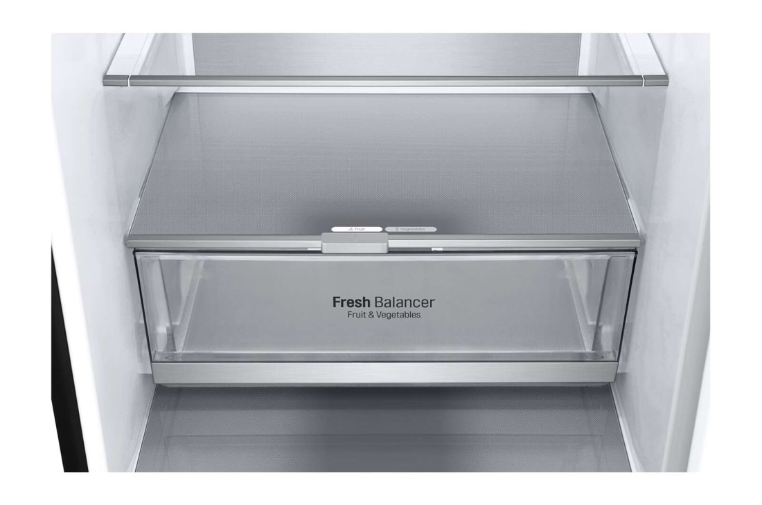 LG Холодильник LG GC-B509SBUM | 384л | DoorCooling⁺ | Чёрный, bottom food draw view, GC-B509SBUM, thumbnail 7