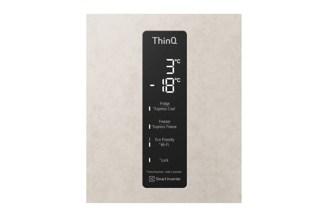 LG Холодильник LG GC-B509SESM | 419л | DoorCooling+ | ThinQ | Бежевый, Panel detail view, GC-B509SESM, thumbnail 9