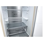 LG Холодильник LG GC-B509SESM | 419л | DoorCooling+ | ThinQ | Бежевый, Shelf view, GC-B509SESM, thumbnail 8
