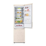 LG Холодильник LG GC-B509SESM | 419л | DoorCooling+ | ThinQ | Бежевый, Top freezer with food, GC-B509SESM, thumbnail 10