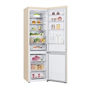 LG Холодильник LG GC-B509SESM | 419л | DoorCooling+ | ThinQ | Бежевый, Left View with open food, GC-B509SESM, thumbnail 11