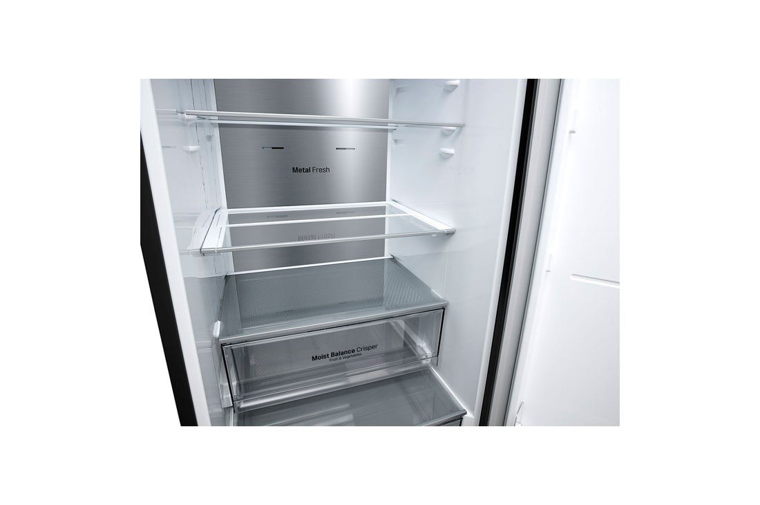 LG Холодильник LG GC-B509SBSM | 419л | DoorCooling⁺ | Матовый чёрный, bottom drawer, GC-B509SBSM, thumbnail 5
