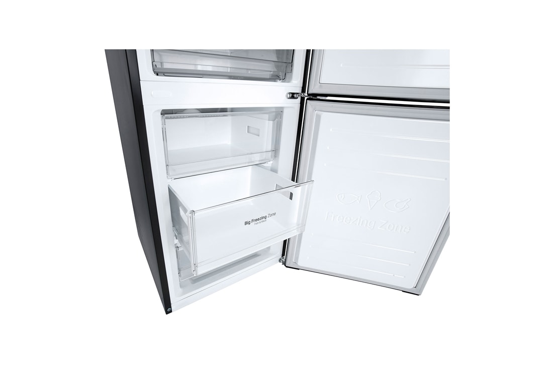 LG Холодильник LG GC-B509SBSM | 419л | DoorCooling⁺ | Матовый чёрный, bottom view, GC-B509SBSM, thumbnail 6