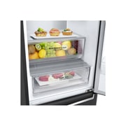 LG Холодильник LG GC-B509SBSM | 419л | DoorCooling⁺ | Матовый чёрный, bottom drawer with food, GC-B509SBSM, thumbnail 3