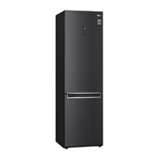 LG Холодильник LG GC-B509SBSM | 419л | DoorCooling⁺ | Матовый чёрный, side view with door open with food, GC-B509SBSM, thumbnail 11