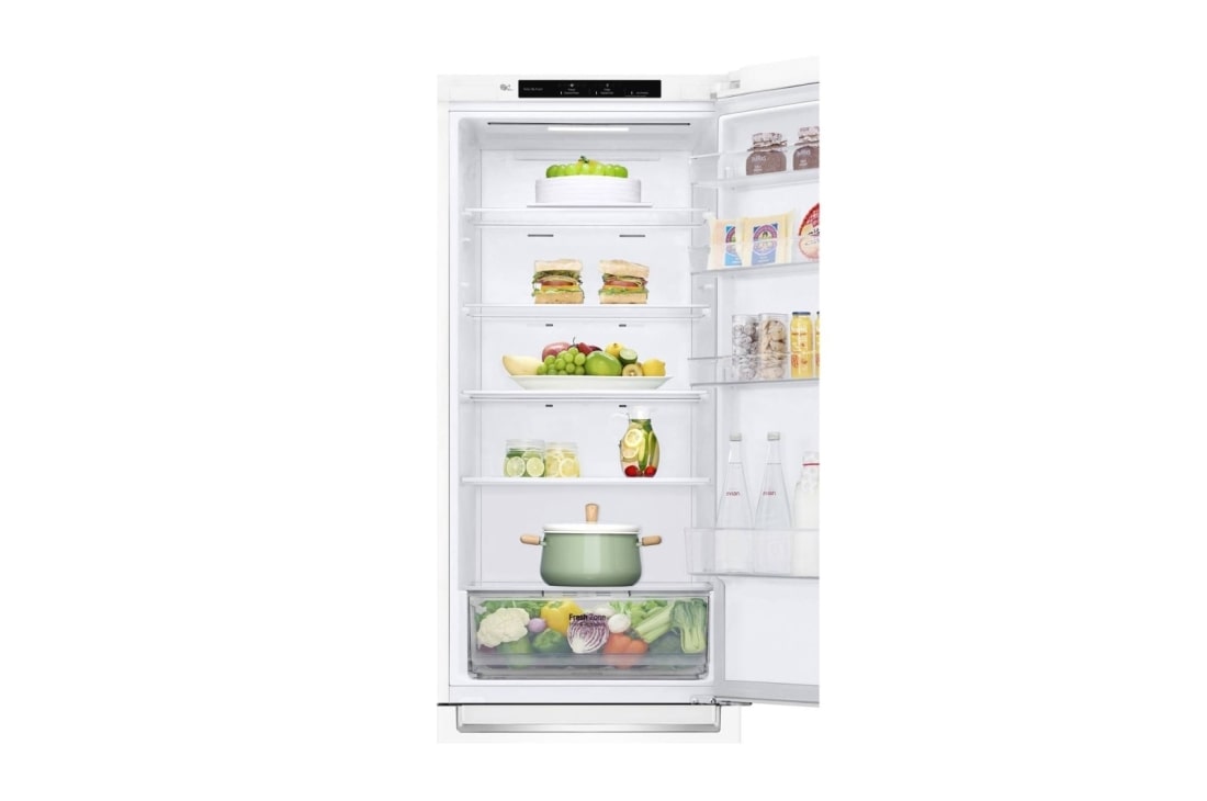 LG 384 л, Холодильник LG DoorCooling+ с нижней морозильной камерой, Смарт Инверторный компрессор, Duct_Food , GC-B509SQCL, thumbnail 4