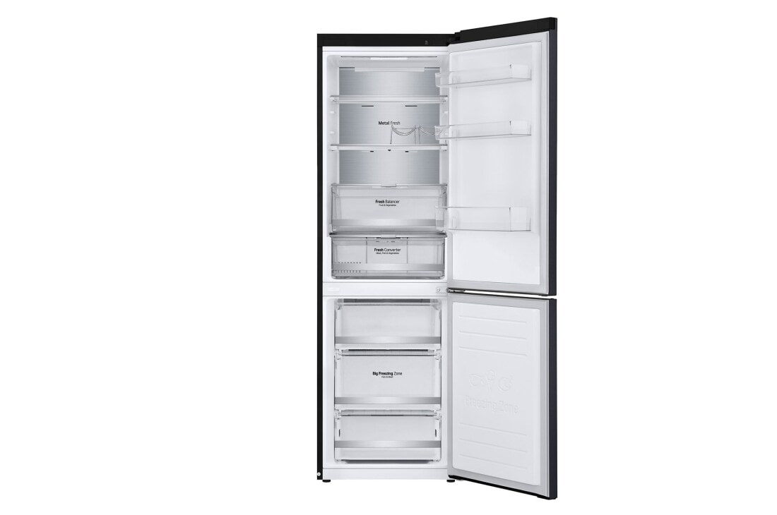LG Холодильник LG GC-B459SBUM | 341л | DoorCooling⁺ | Чёрный, Front open , GC-B459SBUM, thumbnail 3