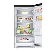 LG Холодильник LG GC-B459SBUM | 341л | DoorCooling⁺ | Чёрный, Top freezer with food, GC-B459SBUM, thumbnail 10