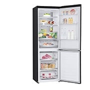 LG Холодильник LG GC-B459SBUM | 341л | DoorCooling⁺ | Чёрный, Left View with open food, GC-B459SBUM, thumbnail 11