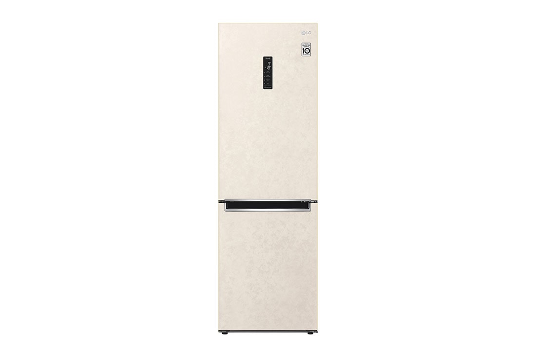 LG Холодильник LG GC-B459MEWM | 374л | DoorCooling+ | ThinQ | Бежевый, Front view, GC-B459MEWM