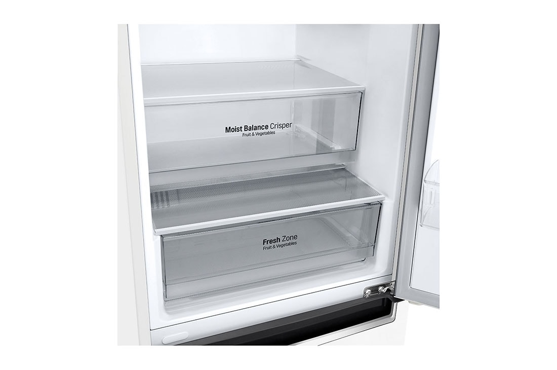 LG Холодильник LG GC-B459MQWM | 374л | DoorCooling⁺ | ThinQ | Белый, Left perspective view without food, GC-B459MQWM, thumbnail 7