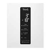 LG Холодильник LG GC-B459MQWM | 374л | DoorCooling⁺ | ThinQ | Белый, front open view with food, GC-B459MQWM, thumbnail 5