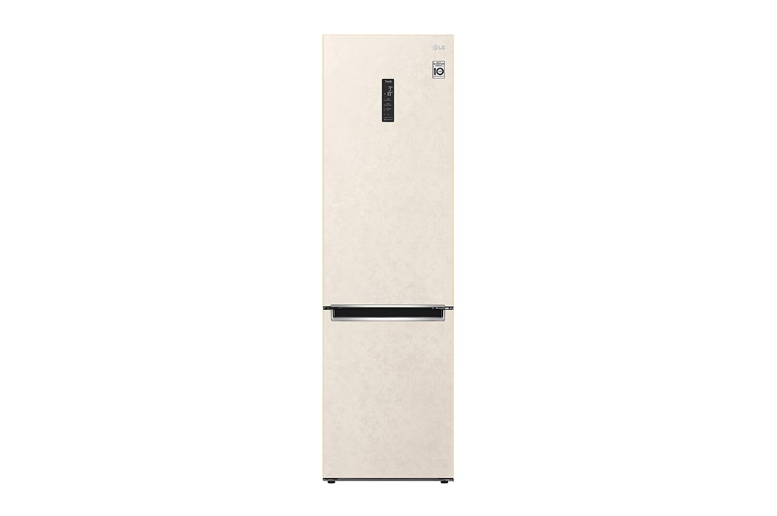 LG Холодильник LG GC-B509MEWM | 419л | DoorCooling⁺ | ThinQ | Бежевый, Front view, GC-B509MEWM