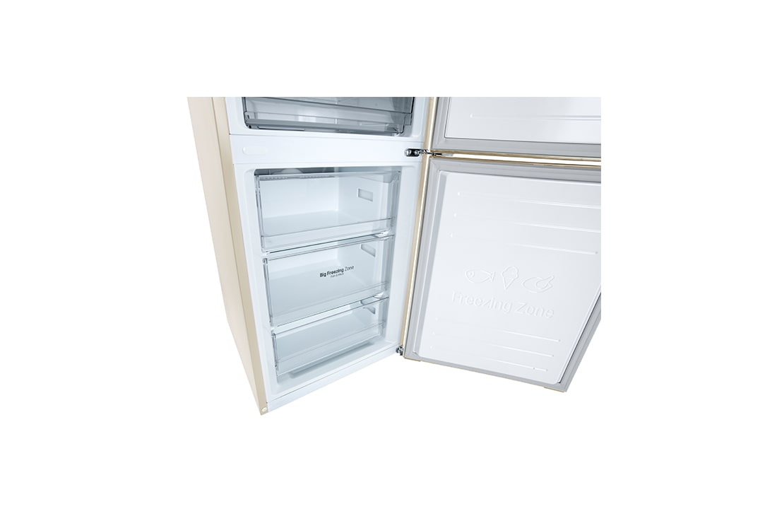 LG Холодильник LG GC-B509MEWM | 419л | DoorCooling⁺ | ThinQ | Бежевый, Shelf view, GC-B509MEWM, thumbnail 5