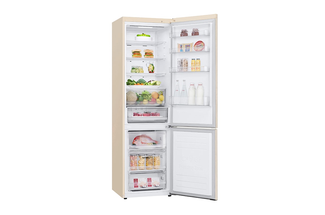 LG Холодильник LG GC-B509MEWM | 419л | DoorCooling⁺ | ThinQ | Бежевый, Top freezer with light, GC-B509MEWM, thumbnail 8