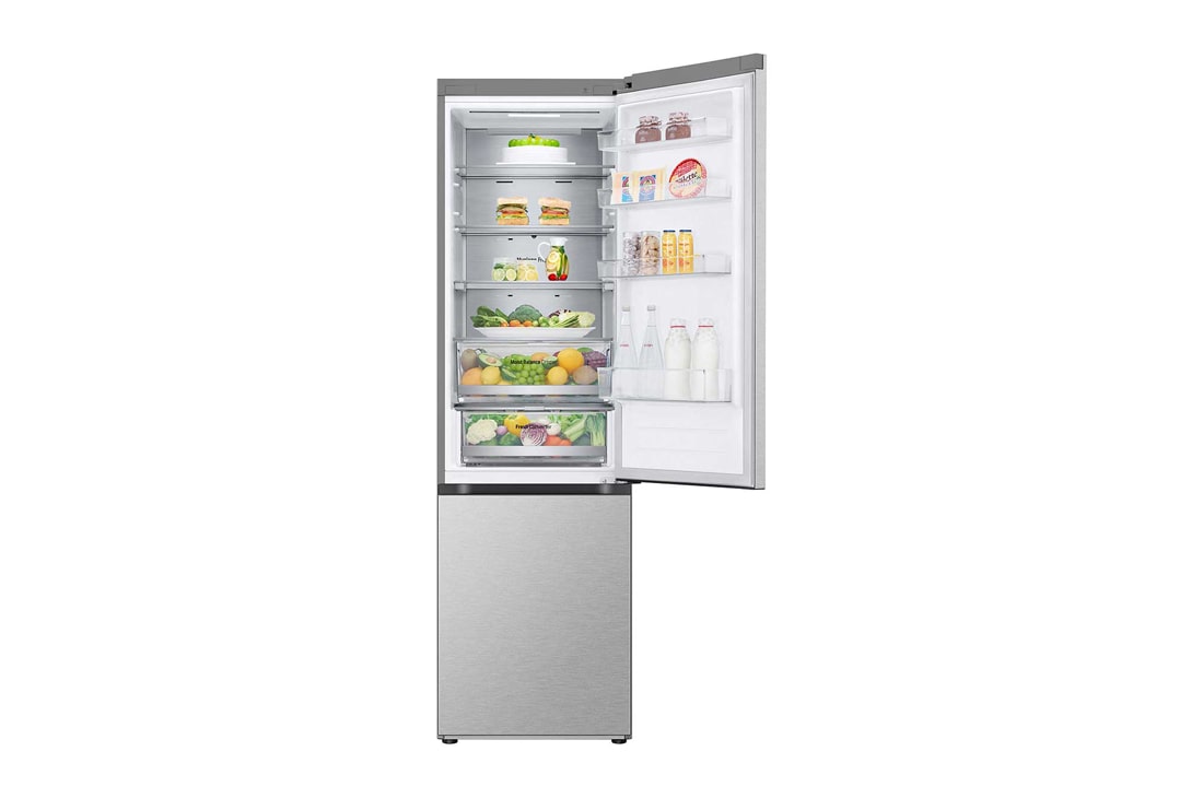 LG Холодильник LG GC-B509FAPW | 422л | DoorCooling+ | ThinQ | Стальной, -15 degree side view, GC-B509FAPW, thumbnail 3