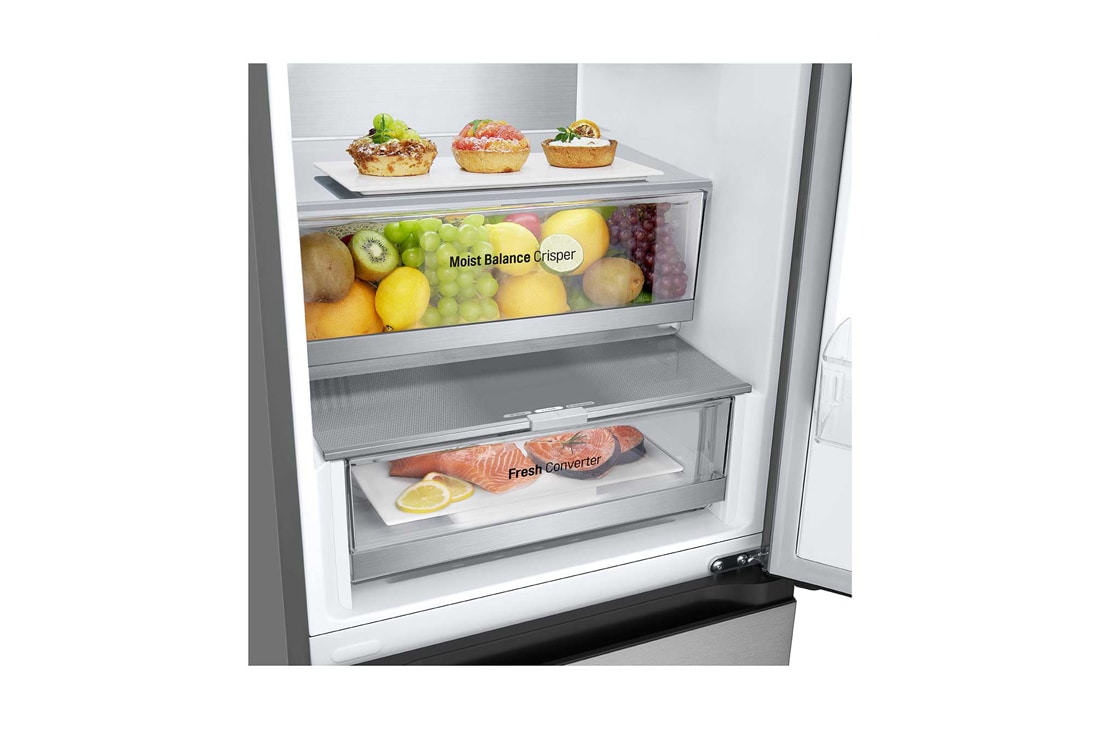 LG Холодильник LG GC-B509FAPW | 422л | DoorCooling+ | ThinQ | Стальной, side view, GC-B509FAPW, thumbnail 12