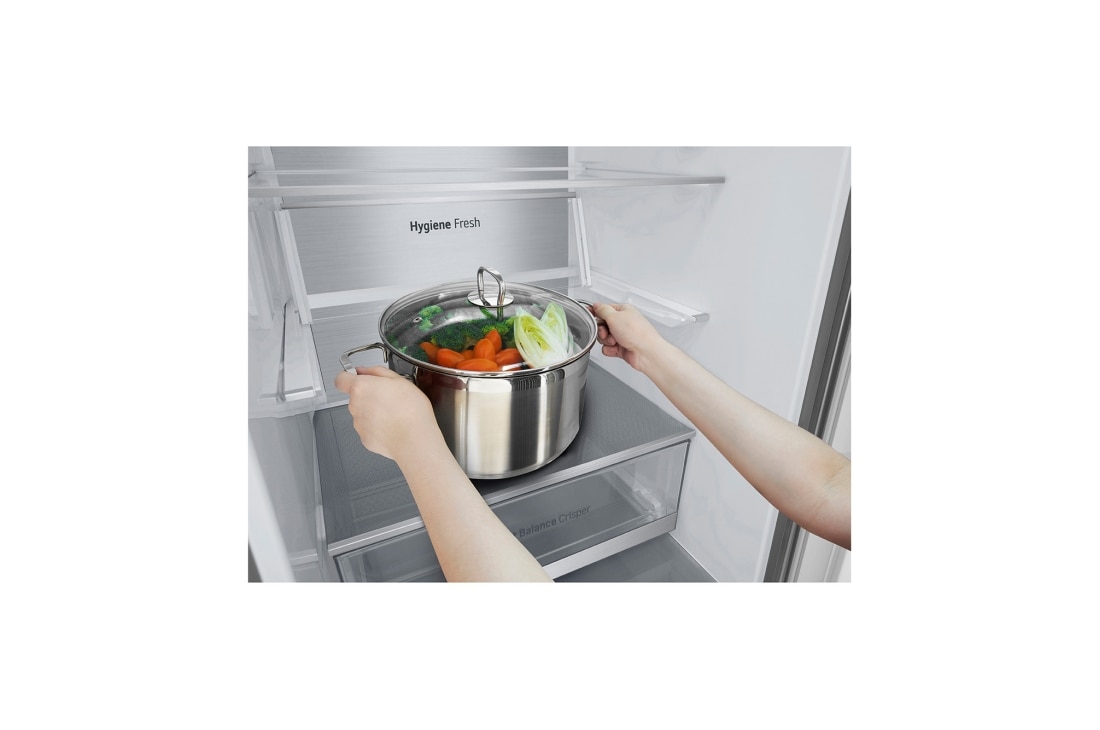 LG Холодильник LG GC-B459FNPW | 377л | DoorCooling+ | ThinQ | Серебристый, GC-B459FNPW, thumbnail 3