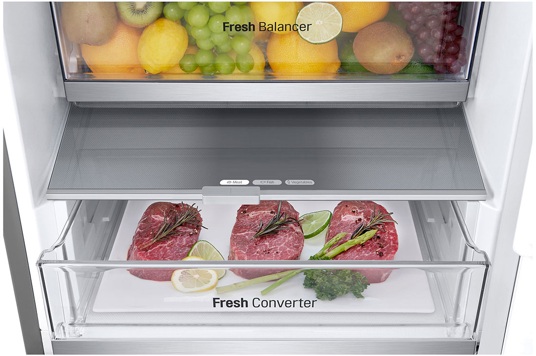 LG Холодильник LG GC-B509FNZW | 422л | DoorCooling+ | ThinQ | Серебристый, GC-B509FNZW, thumbnail 10