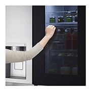 LG Холодильник LG GC-X257CAEV | 647л | InstaView Door-in-Door | Стальной, front open view, GC-X257CAEV, thumbnail 10