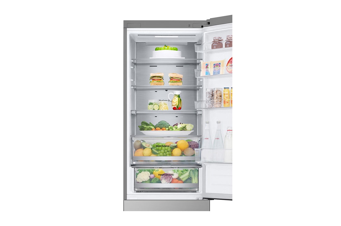 LG Холодильник LG GC-B509ANPW | 422л | DoorCooling+ | ThinQ | Серебристый, LG 422 л, Холодильник LG DoorCooling⁺ с нижней морозильной камерой, Гигиенический фильтр, Складная полка, GC-B509FNPW, GC-B509ANPW, thumbnail 5