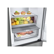 LG Холодильник LG GC-B509ANPW | 422л | DoorCooling+ | ThinQ | Серебристый, LG 422 л, Холодильник LG DoorCooling⁺ с нижней морозильной камерой, Гигиенический фильтр, Складная полка, GC-B509FNPW, GC-B509ANPW, thumbnail 3
