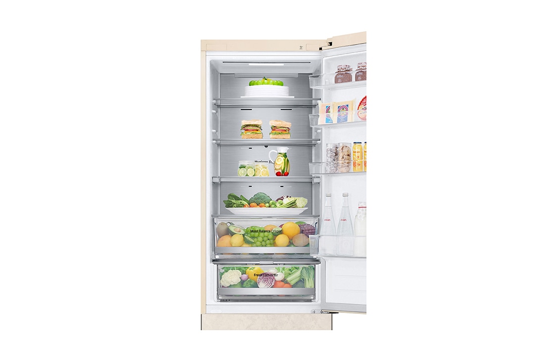 LG Холодильник LG GC-B509AEPW | 422л | DoorCooling+ | ThinQ | Бежевый, Объем 422л | DoorCooling+ | Зоны свежести, Metal Fresh, Multi Air Flow, Wi-Fi, GC-B509AEPW, thumbnail 9
