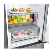 LG 422 л, Холодильник LG DoorCooling⁺ с нижней морозильной камерой, Гигиенический фильтр, Складная полка, 422 л, Холодильник LG DoorCooling⁺ с нижней морозильной камерой, Гигиенический фильтр, Складная полка, GC-B509ANMW, thumbnail 4