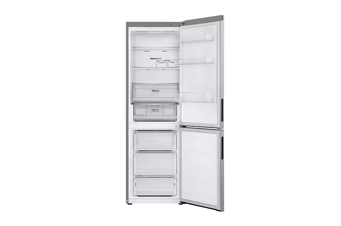 LG 377 л, Холодильник LG DoorCooling⁺ с нижней морозильной камерой, гигиенический фильтр, складная полка, 377 л, Холодильник LG DoorCooling⁺ с нижней морозильной камерой, Гигиенический фильтр, Складная полка, GC-B459ANMW, thumbnail 3