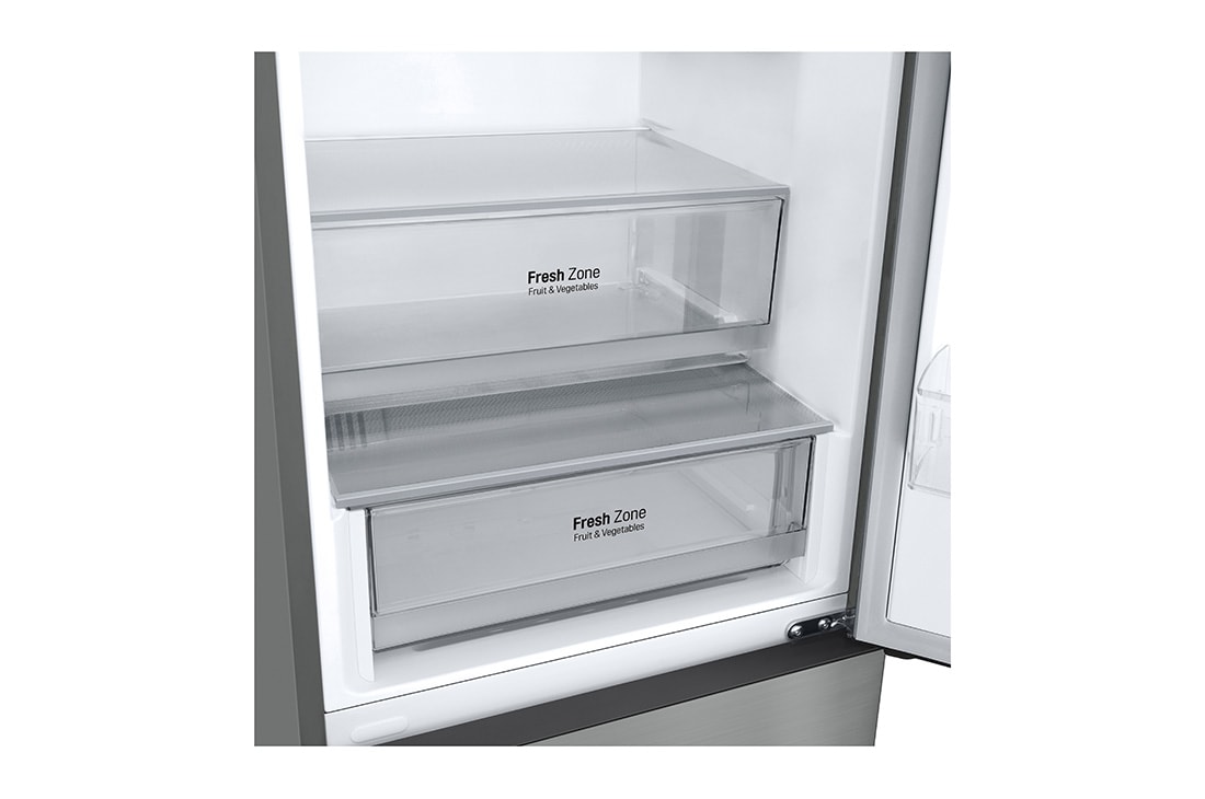 LG 377 л, Холодильник LG DoorCooling⁺ с нижней морозильной камерой, гигиенический фильтр, складная полка, 377 л, Холодильник LG DoorCooling⁺ с нижней морозильной камерой, Гигиенический фильтр, Складная полка, GC-B459ANMW, thumbnail 5