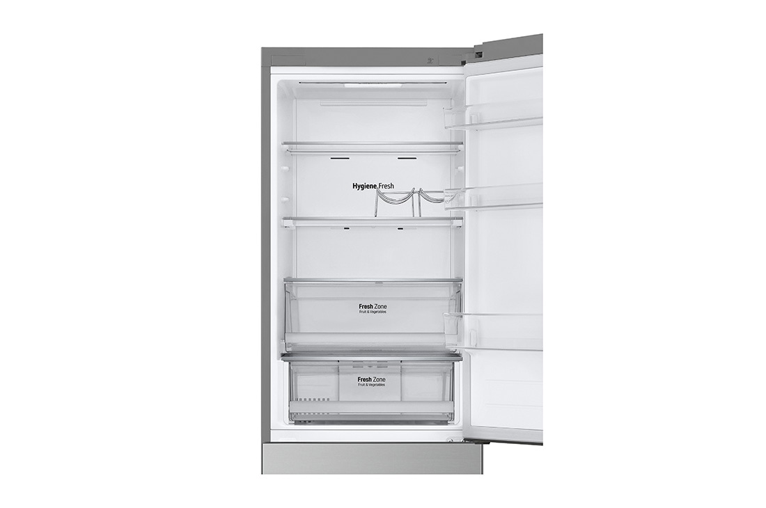 LG 377 л, Холодильник LG DoorCooling⁺ с нижней морозильной камерой, гигиенический фильтр, складная полка, 377 л, Холодильник LG DoorCooling⁺ с нижней морозильной камерой, Гигиенический фильтр, Складная полка, GC-B459ANMW, thumbnail 9