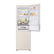 LG 377 л, Холодильник LG DoorCooling⁺ с нижней морозильной камерой, Гигиенический фильтр, Складная полка, FrontTopOpen, GC-B459AEMW, thumbnail 3