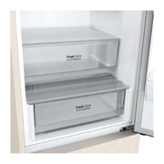 LG 377 л, Холодильник LG DoorCooling⁺ с нижней морозильной камерой, Гигиенический фильтр, Складная полка, Drawer, GC-B459AEMW, thumbnail 9