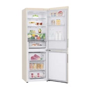 LG 377 л, Холодильник LG DoorCooling⁺ с нижней морозильной камерой, Гигиенический фильтр, Складная полка, LeftSideOpen, GC-B459AEMW, thumbnail 12