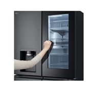 LG Холодильник GC-X24FFCBB | Объем 570л | Черная сталь | LG InstaView Door-in-Door | Диспенсер | Гигиенический фильтр | Metal Fresh, LightOn_hand, GC-X24FFCBB, thumbnail 4