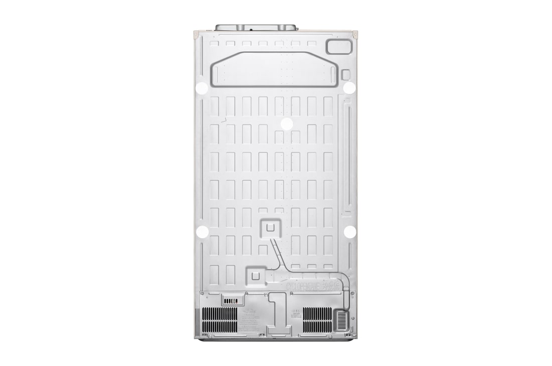 LG Холодильник LG GC-B257KEHW | Side by Side | Объем 658л | 913 × 1790 × 735 мм | Бежевый, Вид сзади, GC-B257KEHW, thumbnail 11