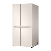 LG Холодильник LG GC-B257KEHW | Side by Side | Объем 658л | 913 × 1790 × 735 мм | Бежевый, Вид справа, GC-B257KEHW, thumbnail 5