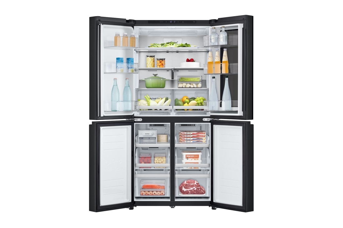 LG Холодильник LG GC-V22FFBMB | Многодверный | Объем 458л | | InstaView™ | Складная полка | Metal Fresh™ | Гигиенический фильтр HyieneFresh+, GC-V22FFBMB, thumbnail 3