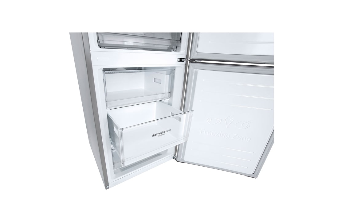 LG Холодильник LG GC-B459SMSM | 374 л | DoorCooling⁺ | Складная полка | LG ThinQ | Metal Fresh | Темный графит, bottom food draw view, GC-B459SMSM, thumbnail 6