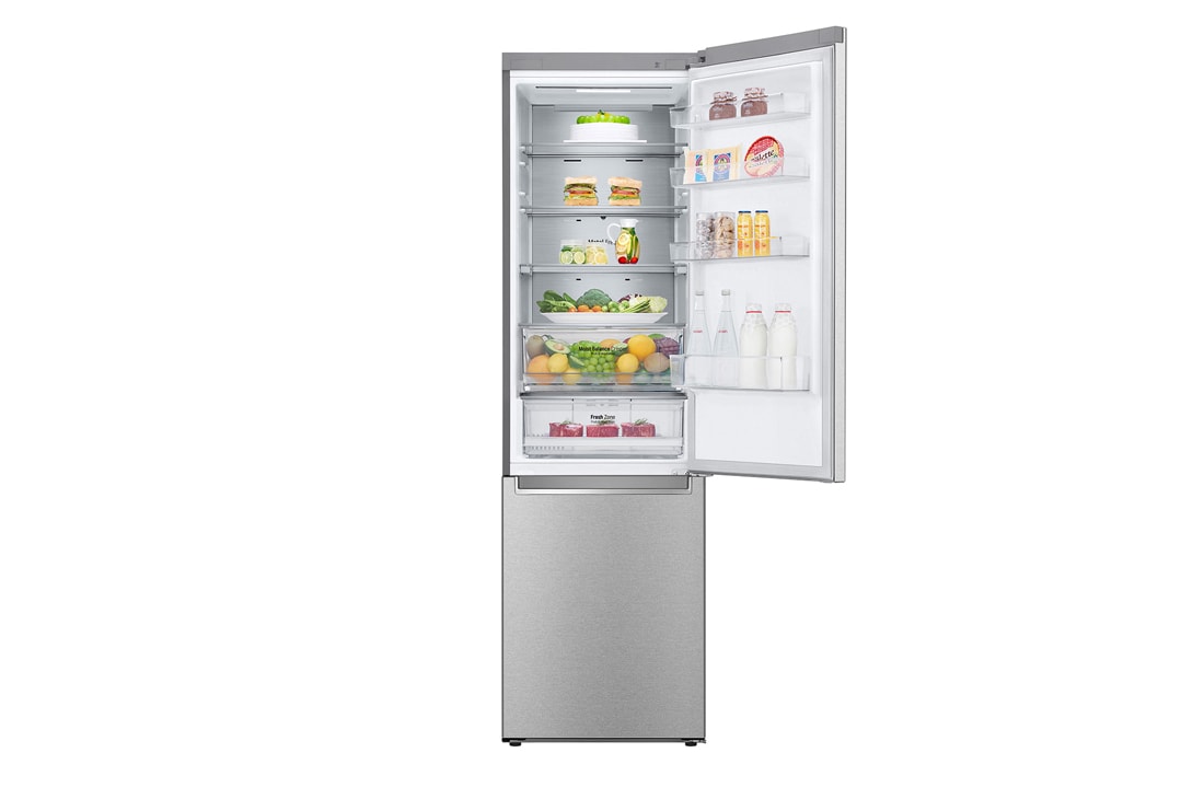 LG Холодильник LG GC-B459SMSM | 374 л | DoorCooling⁺ | Складная полка | LG ThinQ | Metal Fresh | Темный графит, Top freezer with food, GC-B459SMSM, thumbnail 10