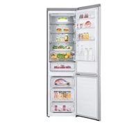 LG Холодильник LG GC-B459SMSM | 374 л | DoorCooling⁺ | Складная полка | LG ThinQ | Metal Fresh | Темный графит, Front open with food, GC-B459SMSM, thumbnail 2