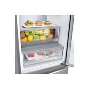 LG Холодильник LG GC-B459SMSM | 374 л | DoorCooling⁺ | Складная полка | LG ThinQ | Metal Fresh | Темный графит, bottom freezer with food, GC-B459SMSM, thumbnail 3