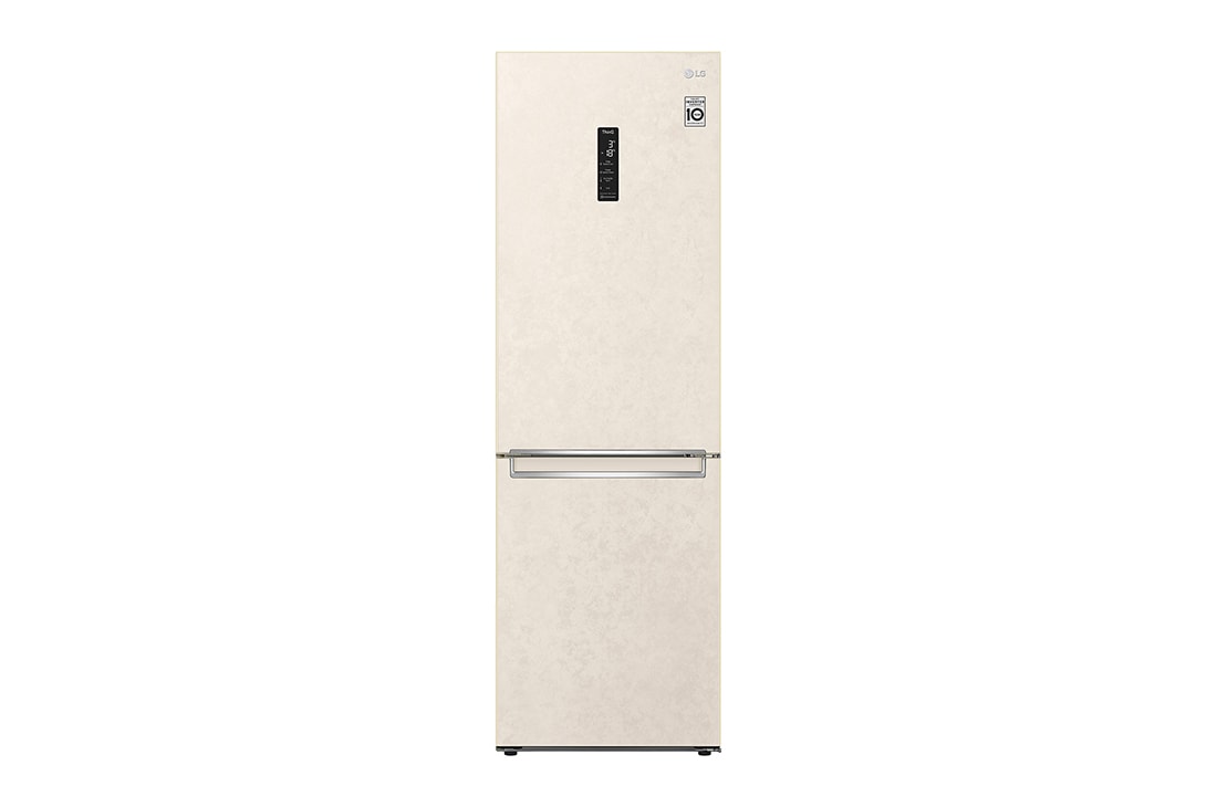 LG Холодильник LG GC-B459SESM | 374 л | DoorCooling⁺ | Складная полка | LG ThinQ | Metal Fresh | Бежевый, Front view, GC-B459SESM